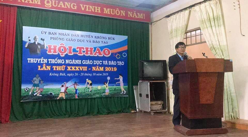 Phòng Giáo dục và Đào tạo huyện Krông Búk tổ chức Hội thao truyền thống ngành Giáo dục và Đào tạo lần thứ XXXVII - năm 2019